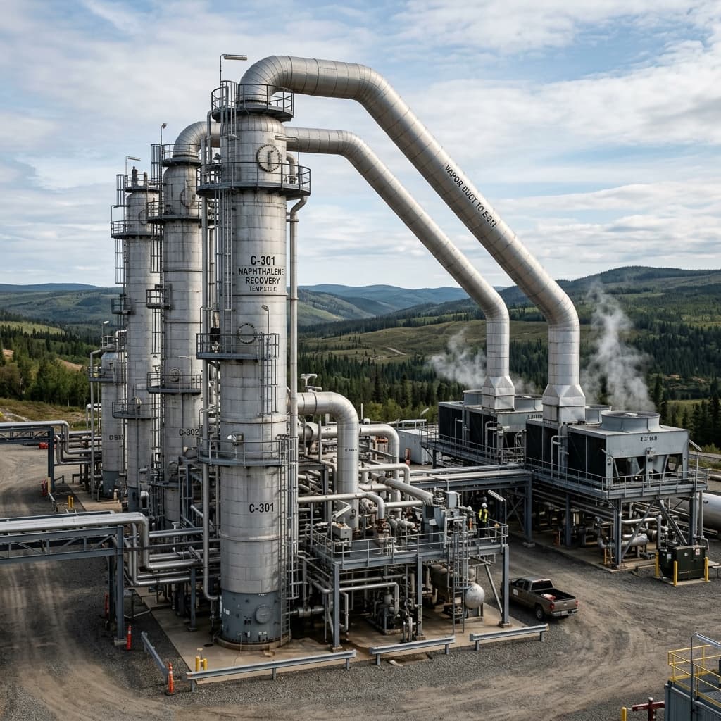 Coal tar distillation