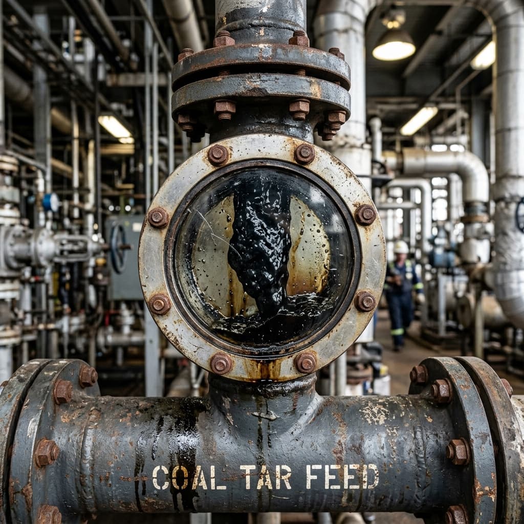 Raw coal tar