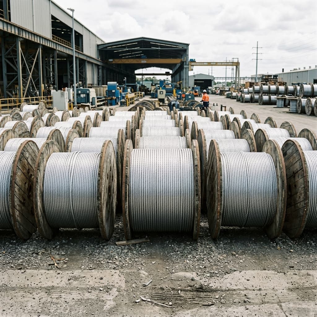 AAAC conductors prepared for shipment