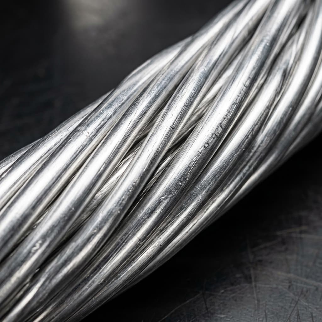 AAAC conductor close-up