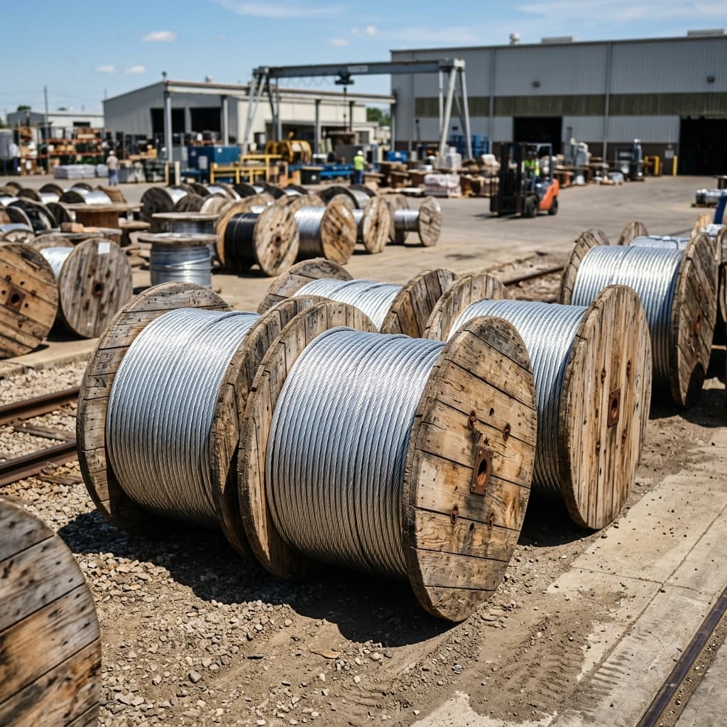 AAC conductor drums prepared for project dispatch
