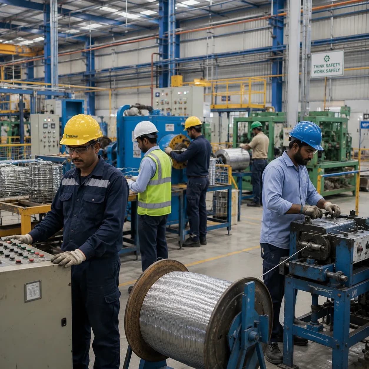 Plant workers